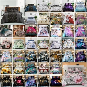 Ultra Soft Doona Quilt Duvet Covers Set Single Double Queen Super King Size Bed - Picture 1 of 437