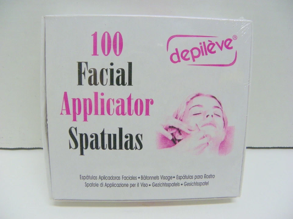Pack de 100 espátulas aplicadoras faciales Depileve Foto 1 de 1