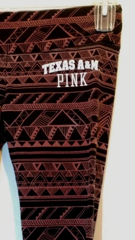 Victoria's Secret Pink -Texas A&M Activewear / Leggins Pants Sz XS Cover