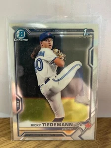 2021 1st Bowman Draft Chrome ~ Ricky Tiedemann ~ #BDC-89 ~ Toronto Blue Jays - Picture 1 of 2