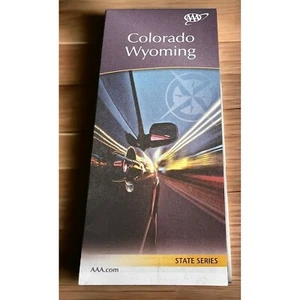 Colorado Wyoming State Map Transportation Travel Highway Map 2018 AAA - Picture 1 of 12