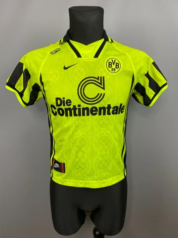 BORUSSIA DORTMUND 1996 1997 HOME SHIRT FOOTBALL SOCCER JERSEY NIKE BOYS SIZE M Cover
