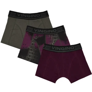 VINGINO Jungen 3tlg. Set Boxershort Slips Unterhosen CAMOU imperial green - Bild 1 von 1