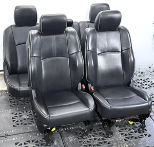 ✅ 13-24 RAM 1500-3500 LARAMIE LIMITED CREW CAB OEM LEATHER HEATED SEATS BLACK - Picture 1 of 24