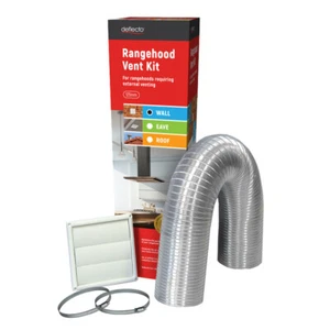 Rangehood Venting Kit | Semi-Rigid 125mm Ducting | Wall Vent | SKU RHK125W - Picture 1 of 1