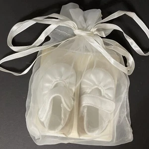 Sandales monogrammables pour bébé cerf bébé fille chaussures de lit blanc taille 0 - Photo 1/8
