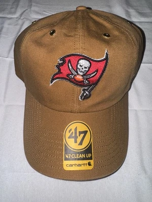 Sombrero de limpieza Tampa Bay Buccaneers MARRÓN Carhartt '47 marca - nuevo con etiquetas Foto 1 de 4