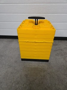 Camco FasTen RV Leveling Blocks - 8.5-Inches by 8.5-Inches - Yellow, Set of 10 - Picture 1 of 2