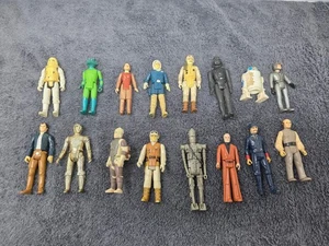 Vintage Kenner Star Wars Figuren Lot 16x Greedo Han IG-88 R2-D2 Vader - Bild 1 von 10