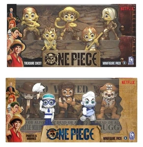 Netflix One Piece 5pk Figure Sets (2) - Treasure Chest and Pirates & Marines - Picture 1 of 7