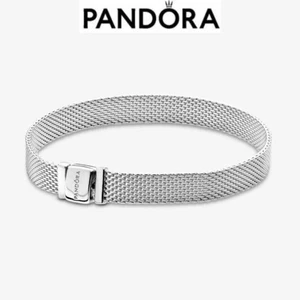Auténtico Brazalete Pandora Reflejos Plata Esterlina Malla #597777712 8.3"/21cm - Imagen 1 de 5