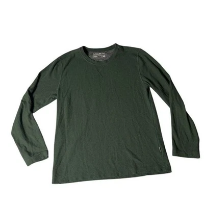 Camisa térmica acanalada de manga larga verde bosque Eddie Bauer para hombre talla M Foto 1 de 4