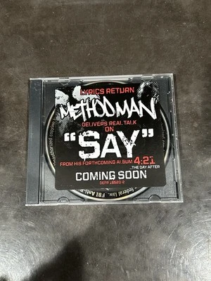 METHOD MAN (Wu-Tang Clan) Say - Rap/HipHop CD single (PROMO), (2006) Foto 1 de 2