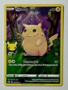 Pikachu 005/025 (LP) Arte Completo Espada y Escudo: Celebraciones 25 Aniversario 2021 - Imagen 1 de 16