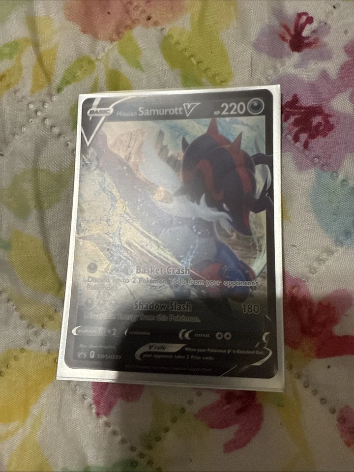 Hisuian Samurott V SWSH239 SWSH: Sword & Shield Promo Cards Holo - Image 1 of 1