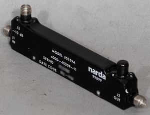 Narda-Miteq 30359A/4216-10 10 dB 0.5-8 GHz SMA Miniature RF Directional Coupler - Picture 1 of 6