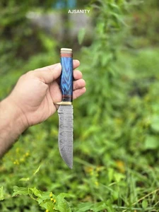 Custom Handmade geschmiedetes Messer 10" SKINNER mit Lederscheide - Bild 1 von 5