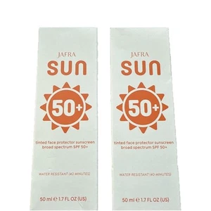 2- Jafra SUN 50+ Tinted Face Protector Sunscreen Broad Spectrum SPF- 50+NIB - Picture 1 of 1