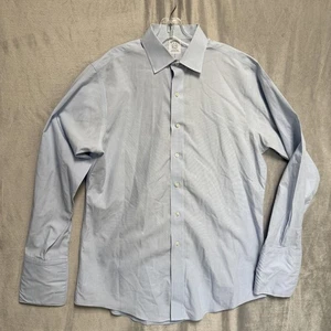 Brooks Brothers Oberhemd Herren 16-34 blau klassisch bügelfrei Supima Baumwolle - Bild 1 von 11