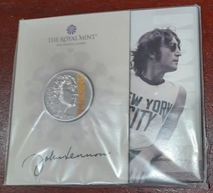 2025 UK Music Legends JOHN LENNON Stempelglanz Farbmünze 10. Ausgabe - Bild 1 von 8