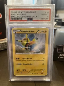 PSA 8 Pikachu Libre 2016 Pokemon XY Trainer Kit 14/30 Pikachu Libre Half Deck - Picture 1 of 2