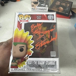 Ricky The Dragon Steamboat Signed Autographed Funko Pop 121 WWE HOF 2009 JSA COA - Picture 1 of 6