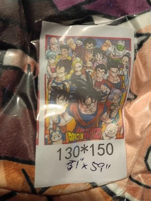 Anime Dragon Ball Z 51x59 pulgadas manta cubierta ropa de cama suave regalo decoración de pared Foto 1 de 2