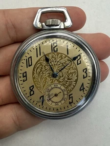 1917 Hamilton 17j 16s Grade WM. McKINLEY Pocket Watch Dueber Model 5 Tested Runs - Picture 1 of 14