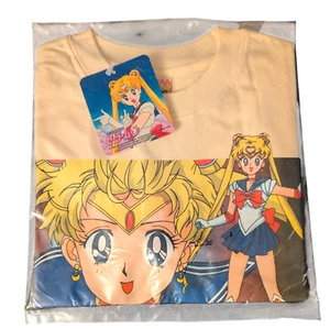 Vintage 92 Sailor Moon NWT Youth Sz 4/6 Yellow Pretty Soldier Naoko Takeuchi Top - Picture 1 of 8
