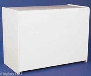 Expositor de madera efecto blanco de 1200 mm High Class hasta almacenamiento de ventas - Imagen 1 de 2