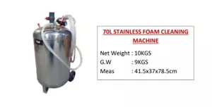 TOP 201 : 70L S304 Stainless Steel Car Washing / Cleaning Snow Foam Tank - Picture 1 of 10