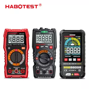 HABOTEST HT124B + Multimeter Digitalamperemeter Ohmmeter Volt Tester Ohm Amp AC DC - Bild 1 von 23