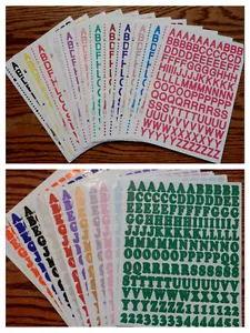Riesiges Set - 8100+ ALPHABET ABC & 123 Aufkleber ** ANGEBOT!! - Bild 1 von 5