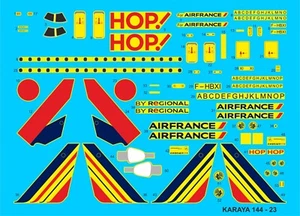 Karaya D144-23 Embraer 170 Air France/HOP! 1/144 decals - Picture 1 of 4