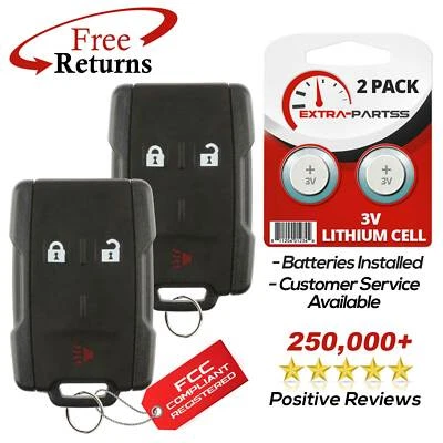 2 For 2016 2017 2018 Chevrolet Silverado 1500 2500 3500 Keyless Remote Key Fob Foto 1 de 4