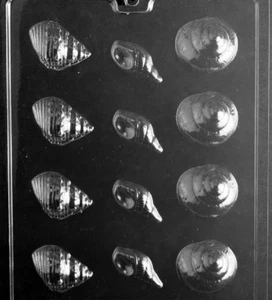 N069 Shell Assortment Chocolate Candy Soap Mold with Molding Instructions - Picture 1 of 1