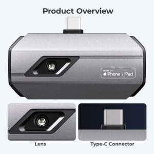 TOPDON TC002C Compact Thermal Imaging Camera for iOS Apple iPhone 15 Devices - Picture 1 of 18