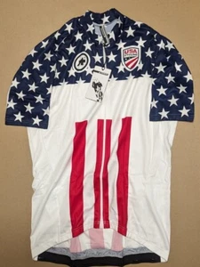 Assos Herren Team USA Podium Radsport Full Zip Kurzarm Trikot XLG Neu - Bild 1 von 2