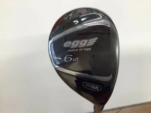 2018 PRGR egg 6U 24deg Carbon M-37 R-flex Utility Hybrid Golf Club T512 - Picture 1 of 4