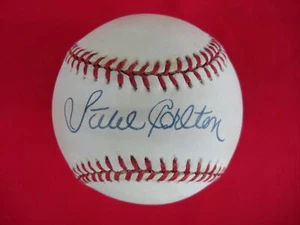 TABLERO DE PUNTUACIÓN DE BÉISBOL AUTOGRAFIADO POR STEVE CARLTON CERTIFICADO DE AUTENTICIDAD INC - Imagen 1 de 7
