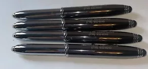 4 Adler Ink Pens With Flashlights Advertising Buffalo Maclean Assoc. 5” - Picture 1 of 10