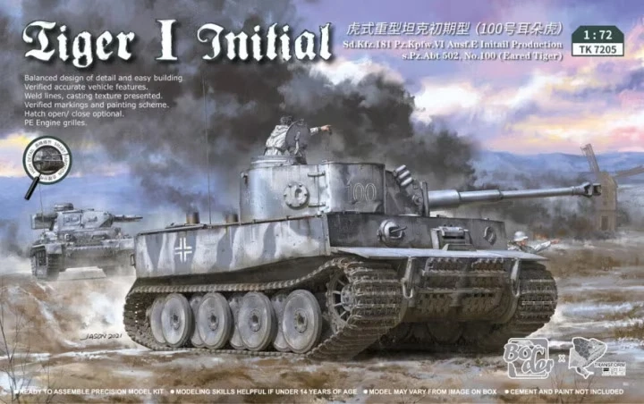 Border TRANSFORM TK7205 1/72 Tiger I Initial Production s.Pz.Abt.502 100 -Model