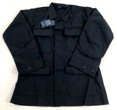 PROPPER/GENUINE GEAR MENS LARGE F5450 UNIFORM BDU 4 POCKET L/S BATTLE SHIRT NAVY - Image 1 of 2