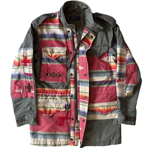 Polo Ralph Lauren Southwestern Patchwork Aztec Navajo Repaired Field Jacket RRL - Bild 1 von 21