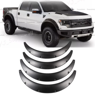 4X 35" For Ford F-150 Universal Extended Fender Flares Wheel Arches 4.3"  - Image 1 of 4