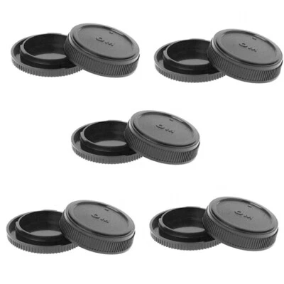 5PCS Body Cap and Rear Lens Cap Cover Kit for Olympus SLR OM4-3 OM 4/3 Mount - Image 1 of 4