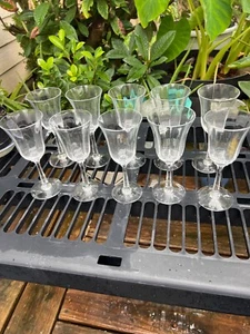 10 LENOX ALLURE Crystal 6 3/4” Optic Wine Glasses ~ Excellent - Picture 1 of 8