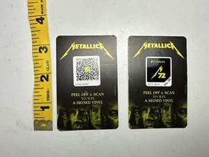 Metallica Concert Memorabilia 72 Seasons Tour 2024 Seattle Peel Scan Cards READ - Picture 1 of 6