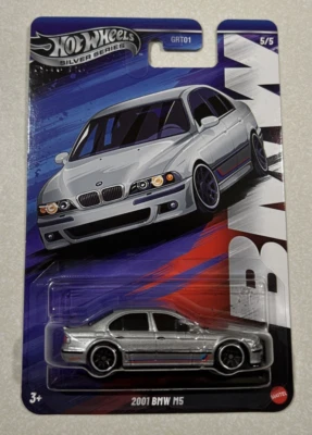 NEW 2025 Hot Wheels  Silver Series BMW Series #5 2001 BMW M5 - Image 1 of 2