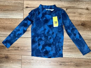 Boys' LS Mock Neck Tee Pullover - All in MotionNavy S 6/7 - Picture 1 of 9